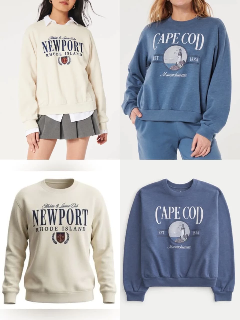 Sweater Wanita HLS Women's Easy Graphic Crew Sweatshirt - 2535