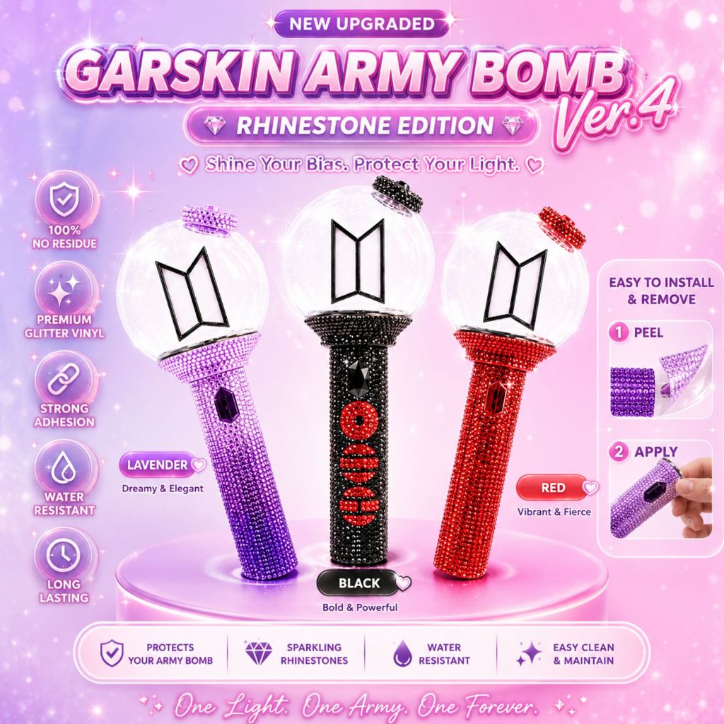 Jual PELUNASAN Rhinestone Army Bomb Ver 4 | Custom Nama & Logo | Ombre ...