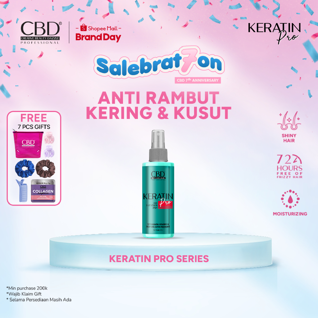 Jual CBD Professional Keratin Pro Daily Hair Vitamin Spray 100ml ...