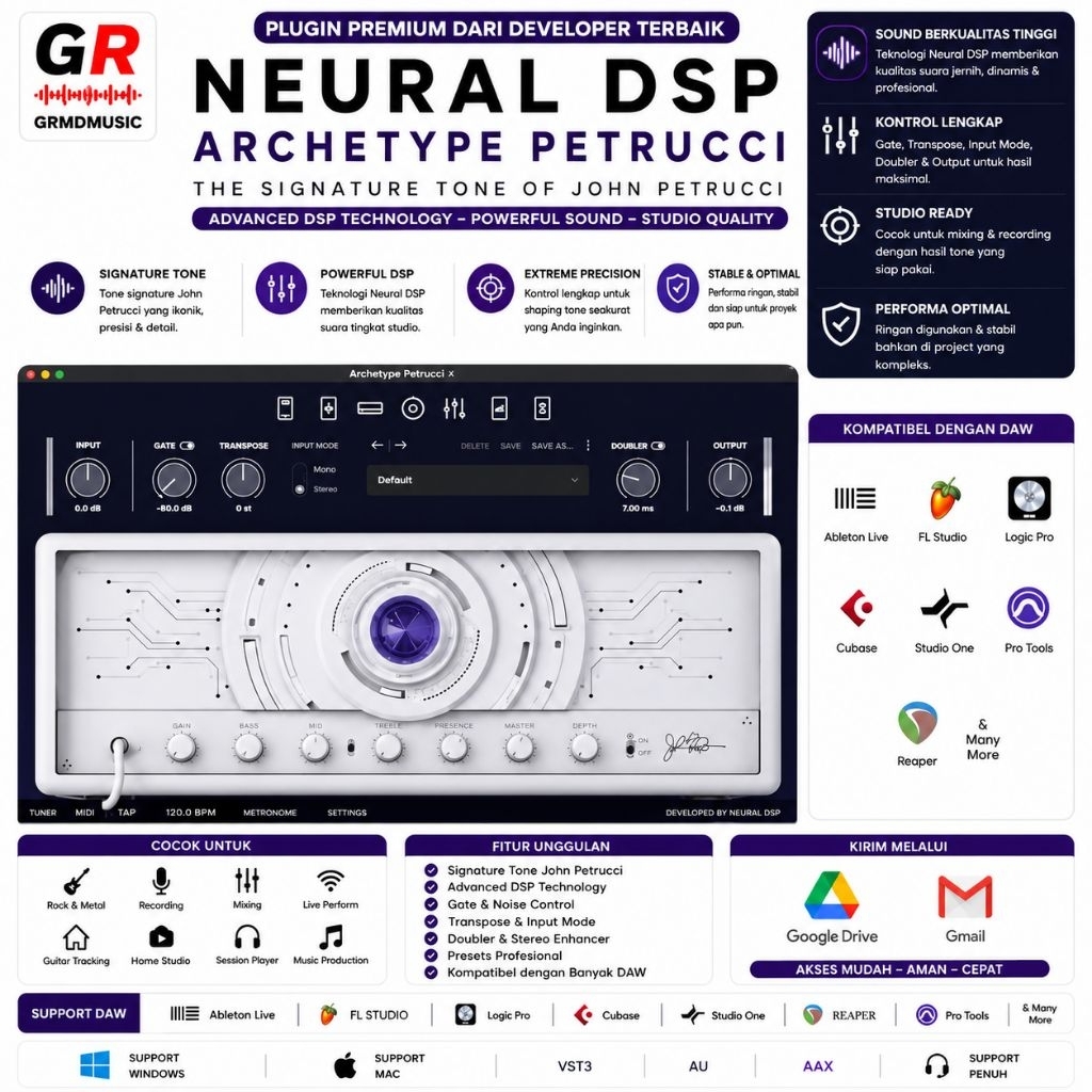 Jual Neural DSP - Archetype: Petrucci X v1.0.0 (SAL, VST, VST3, AAX ...