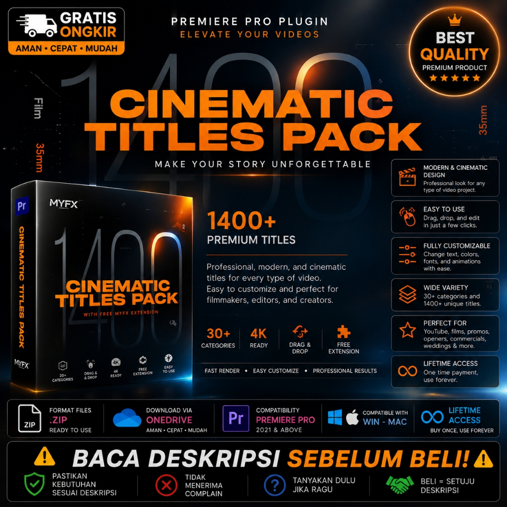 Premiere Pro Plugin - MYFX - Cinematic Titles Pack - 210325