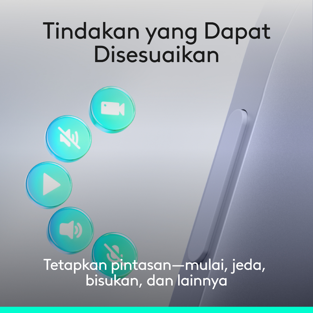 Logitech Spotlight 2 Remote Presentasi, Pengeklik Presentasi Nirkabel dengan Haptik, Penyorotan Digital, Tindakan yang Dapat Disesuaikan, Penunjuk Las (6)