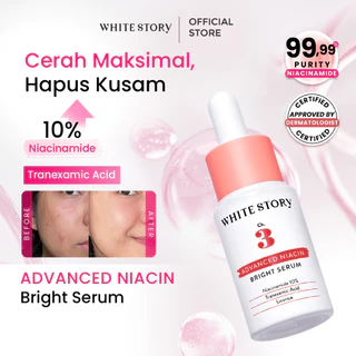 White Story Bright Serum Advanced Niacin - Serum untuk Wajah Cerah Glowing Brightening Serum Noda Hitam Dark Spot