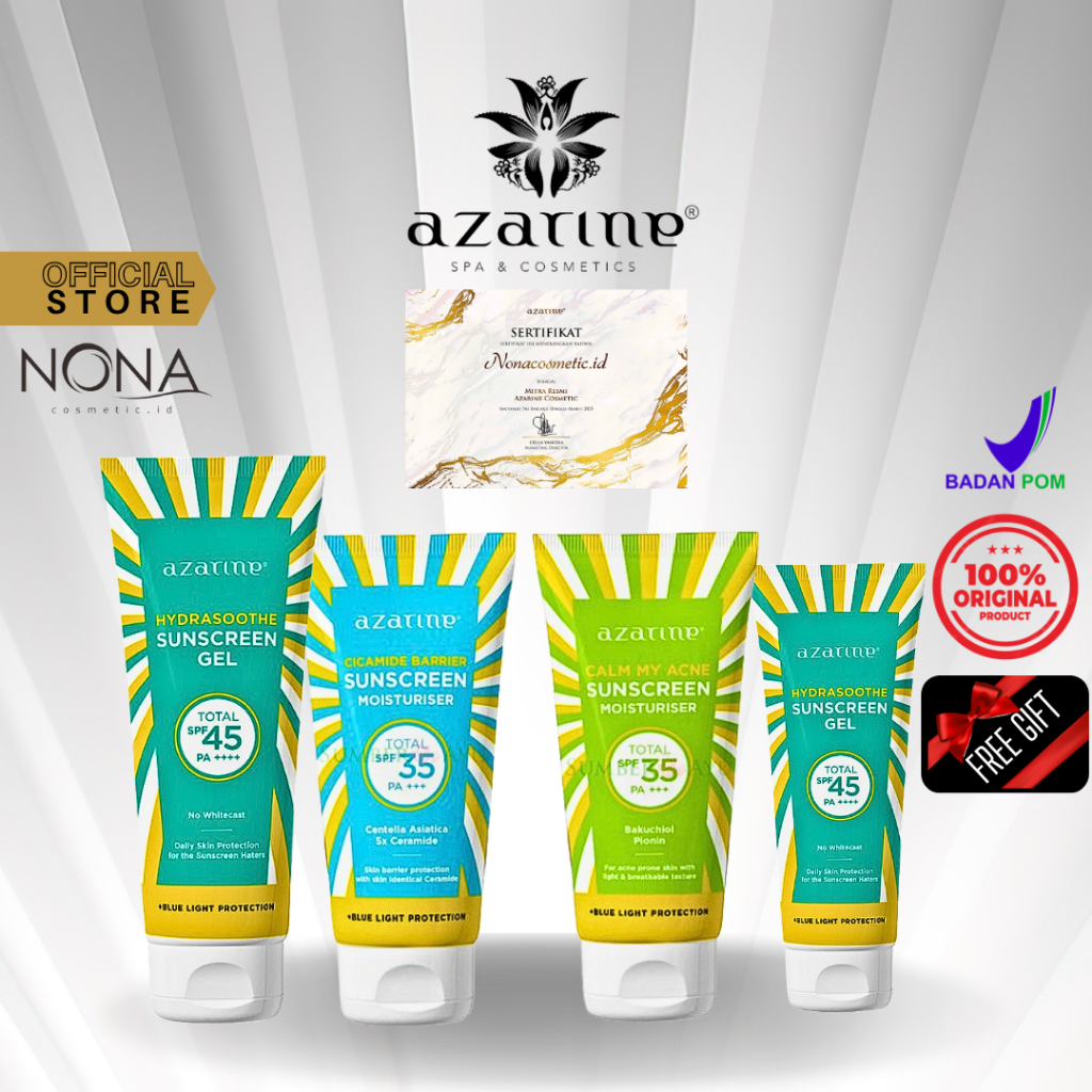 Jual AZARINE Sunscreen - Cicamide Barrier Sunscreen Moisturizer ...