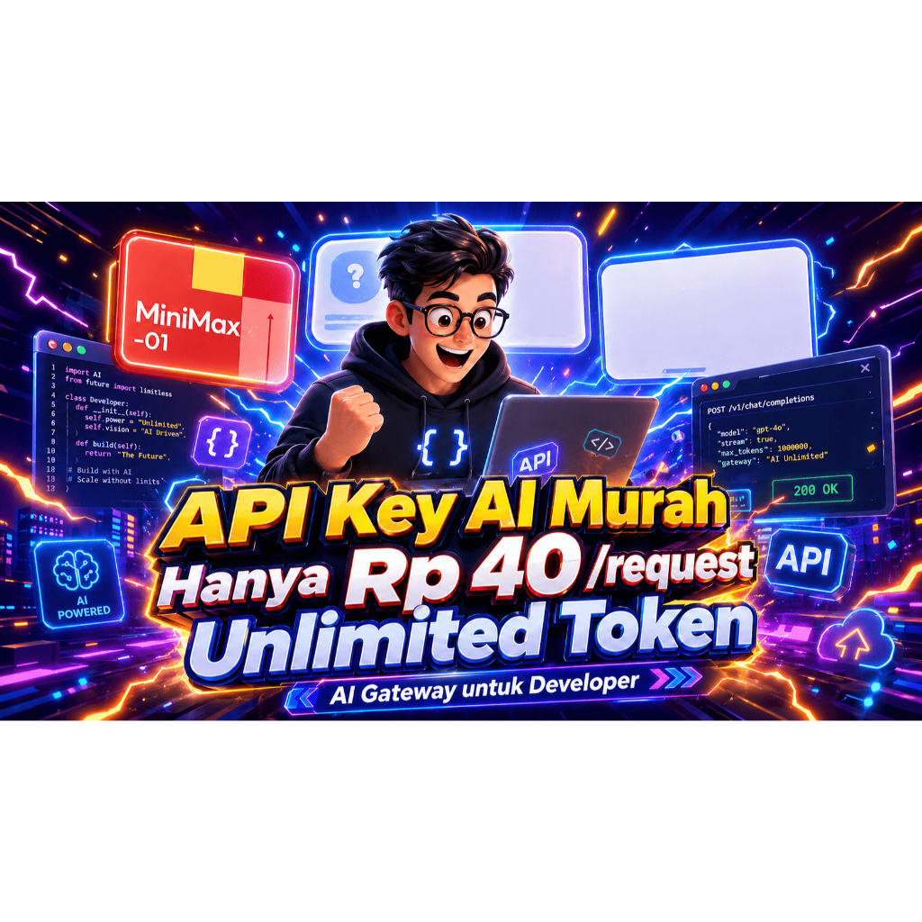 Jual API Key AI Minimax Thinking Pro - Unlimited Token Cukup Rp 40 ...