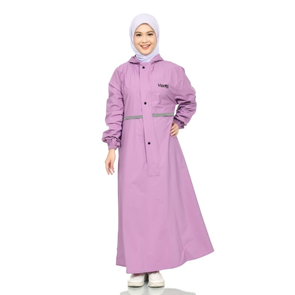 Jas Hujan Gamis Muslimah PVC Tebal by Mahira foto 2
