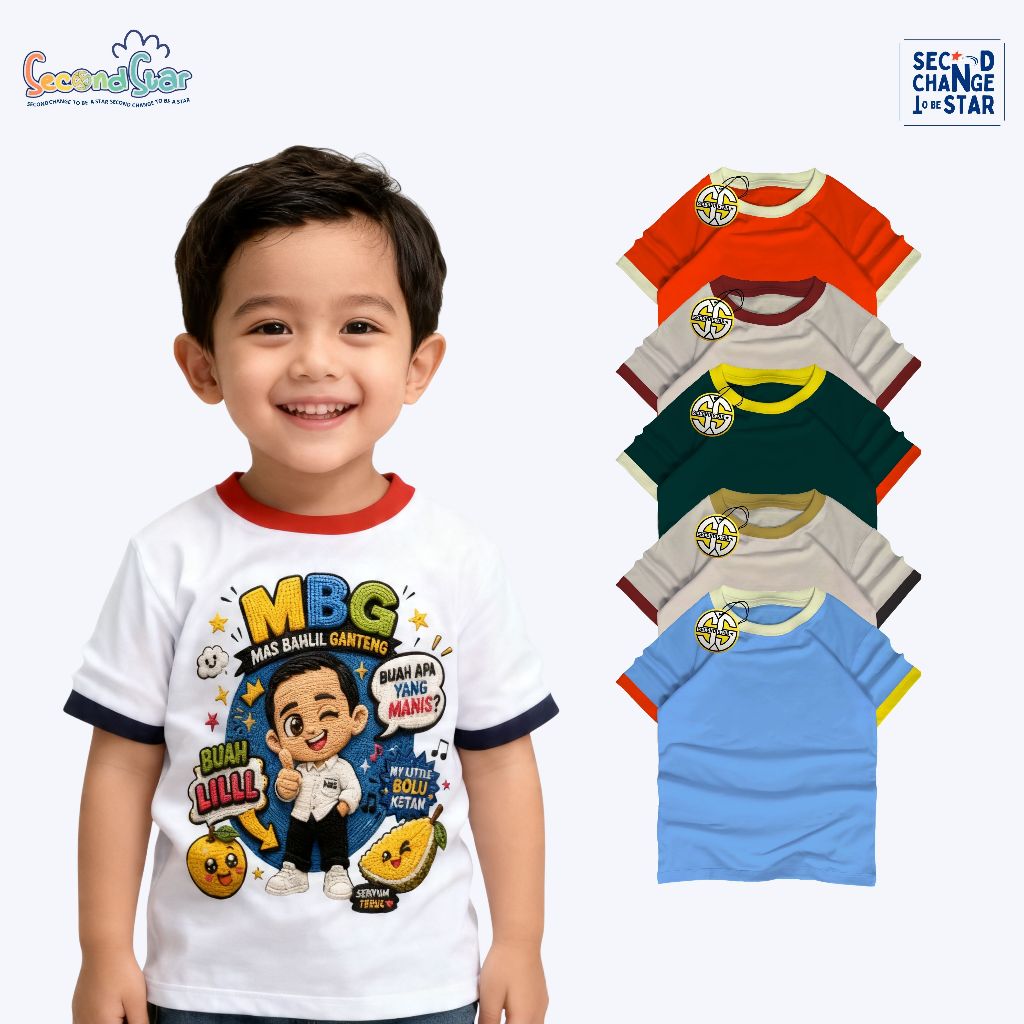 Kaos Anak Polos Distro CombieRib Basic - SSA160