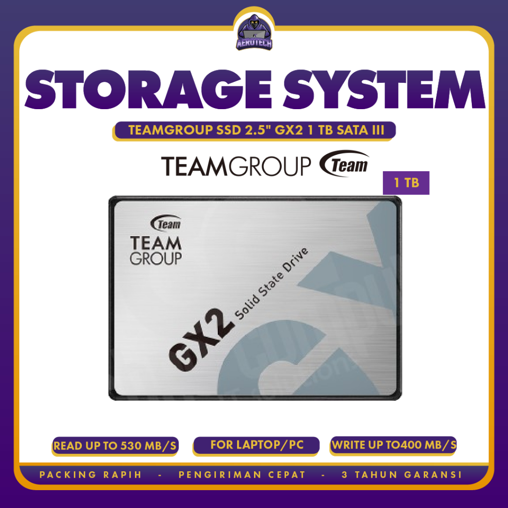 Jual SSD TEAMGROUP GX2 1TB - 512GB - 256GB 2.5 Inch SATA III