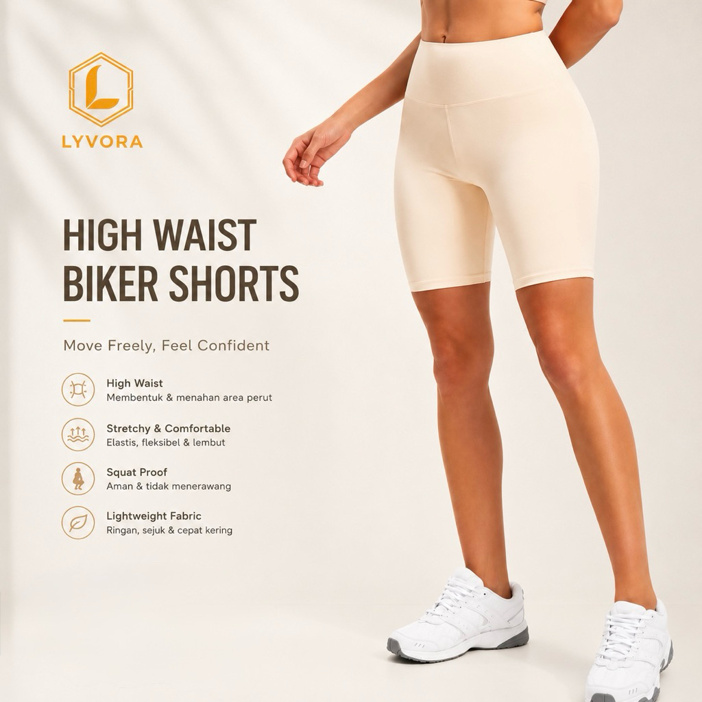 LYVORA-5/6 Celana Highwaist Wanita Celana Legging Wanita Celana Olahraga Legging Celana Sport Wanita Legging Olahraga Wanita Celana Lejing Legging Yoga High Waist Fitness