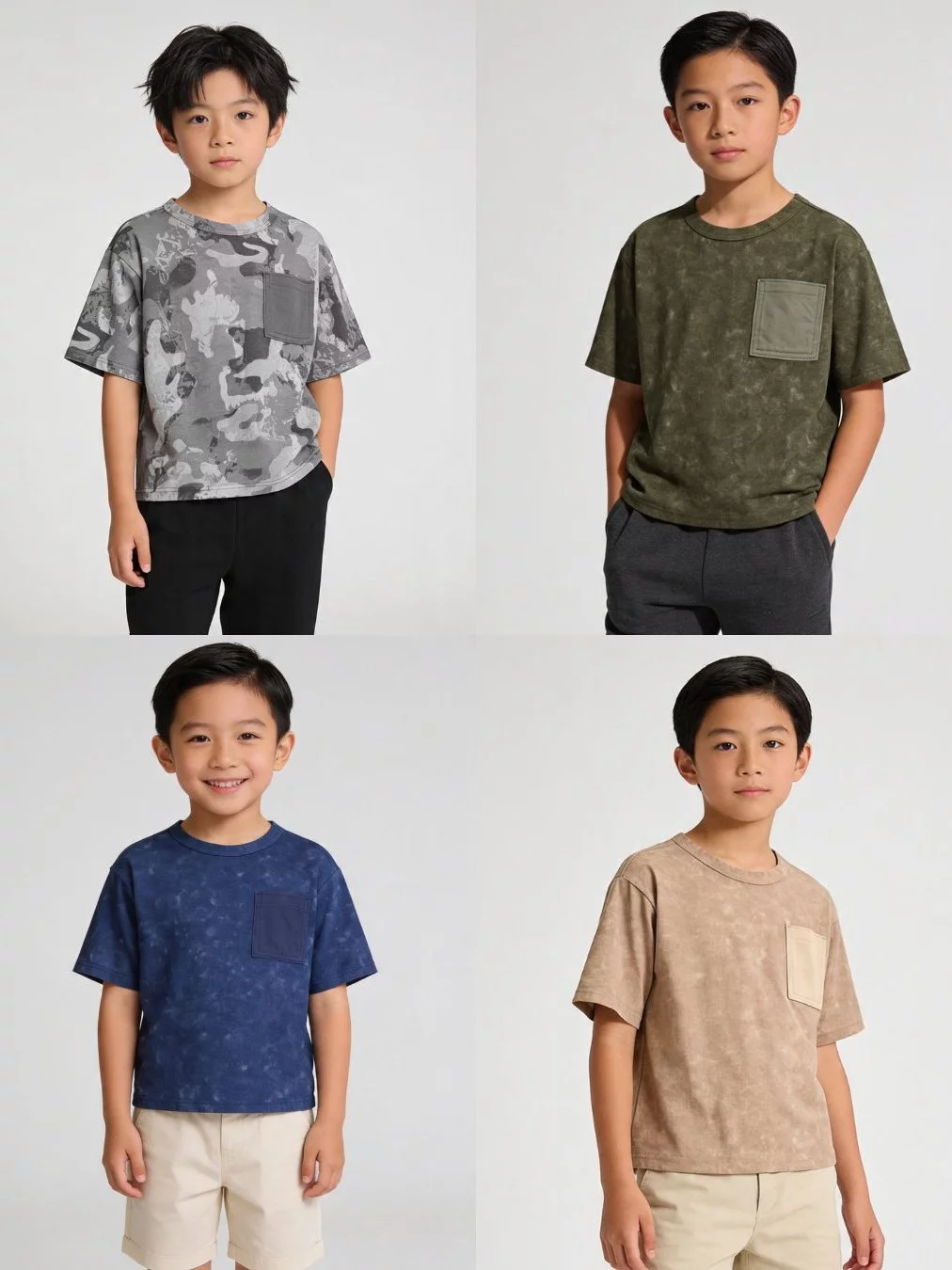 Kaos Anak Junior OSK Cotton Short-Sleeve Pocket Tee - 2668