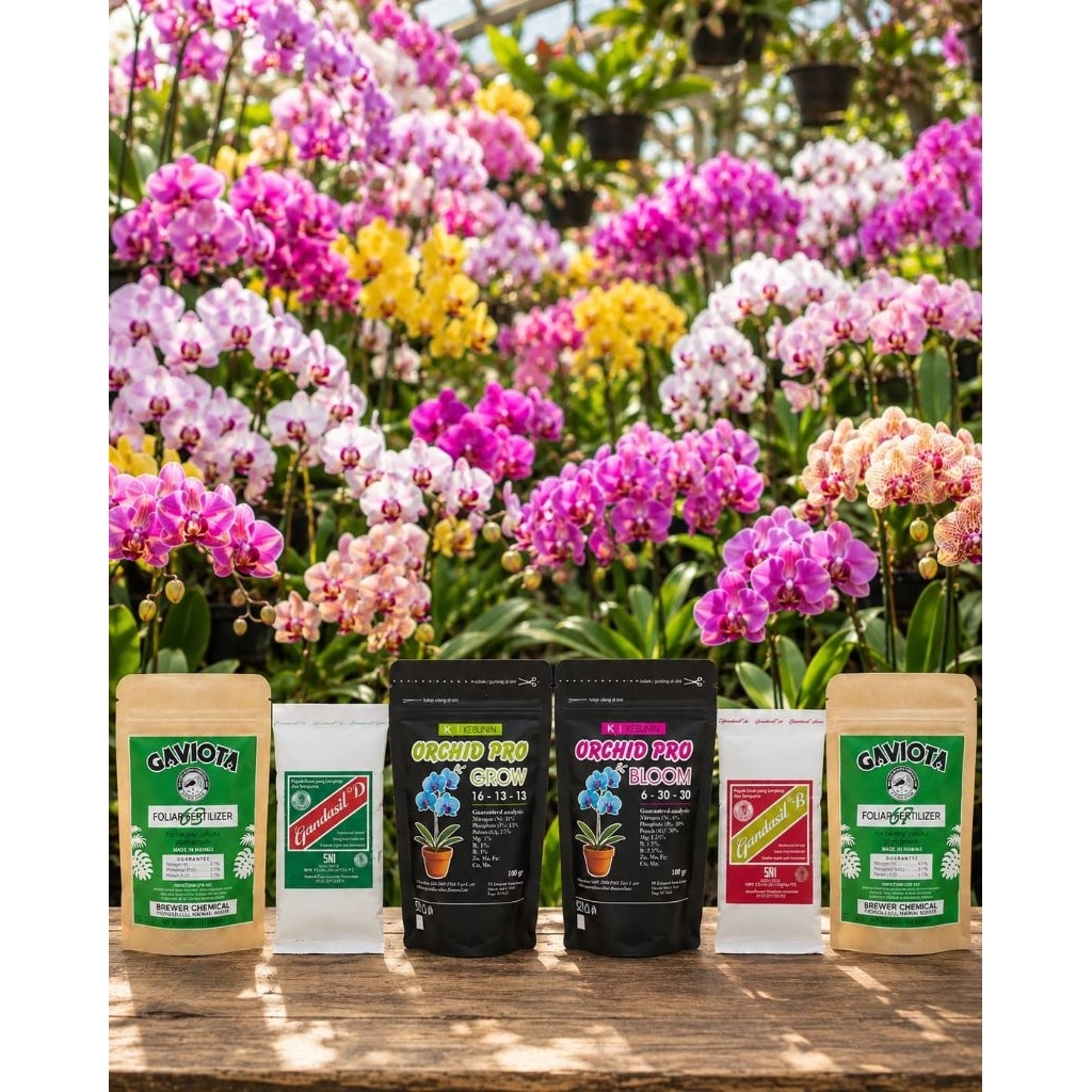 PUPUK ANGGREK KEBUNIN ORCHID PRO GAVIOTA GANDASIL 100 GRAM