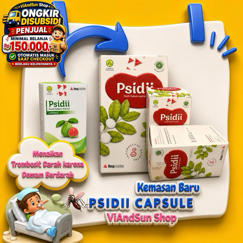 Jual Psidii 50 Kapsul - Dexa - Meningkatkan jumlah sel darah merah ...