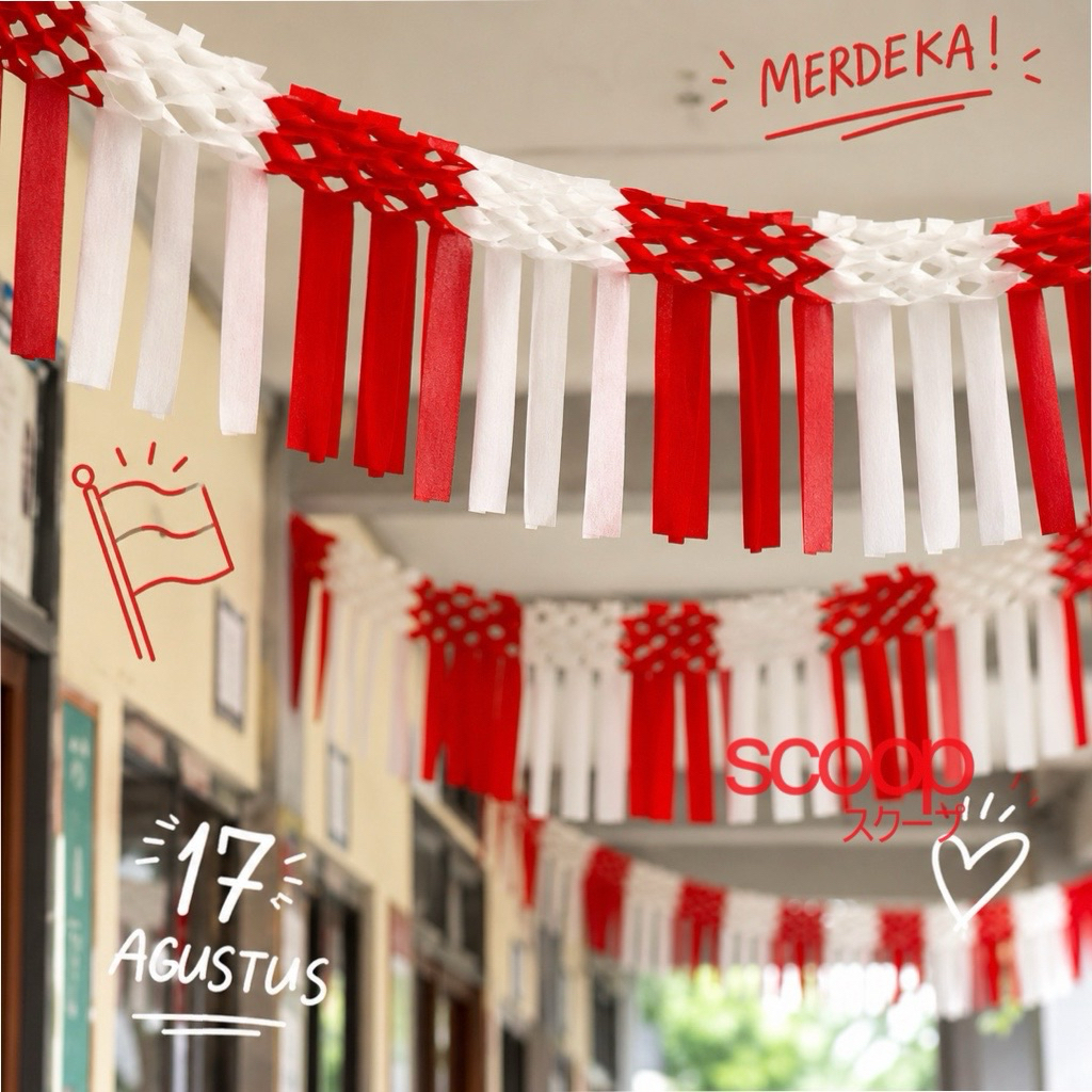 W! Accessories  Dekorasi 17 Agustus Merah Putih Kemerdekaan (pc) 66010800