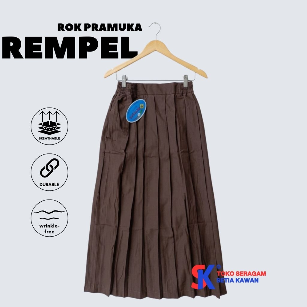 Jual Rok Pramuka SD Panjang / Rok Pramuka SD Panjang Rempel Kulot ...