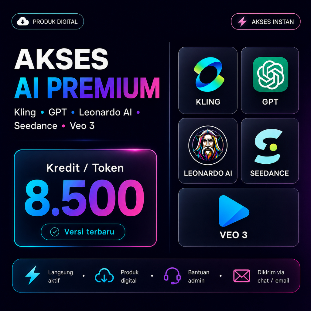 Akses Leonardo AI Langsung Tanpa Canva | Premium 8.500 - Generate Gambar AI HD Semua Model Terbaru Siap Pakai
