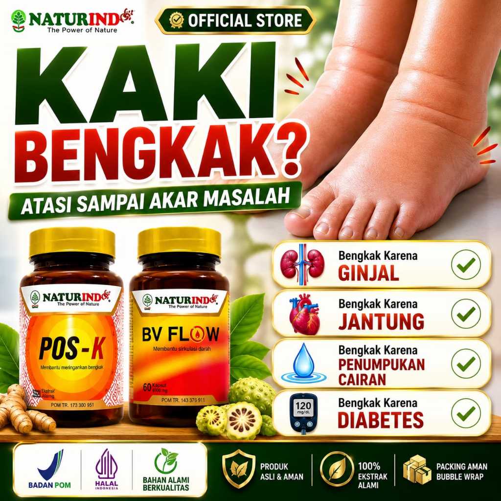 Obat Kaki Bengkak Herbal Ampuh Diabetes Saraf Penyumbatan Darah Ginjal Jantung Liver Asam Urat