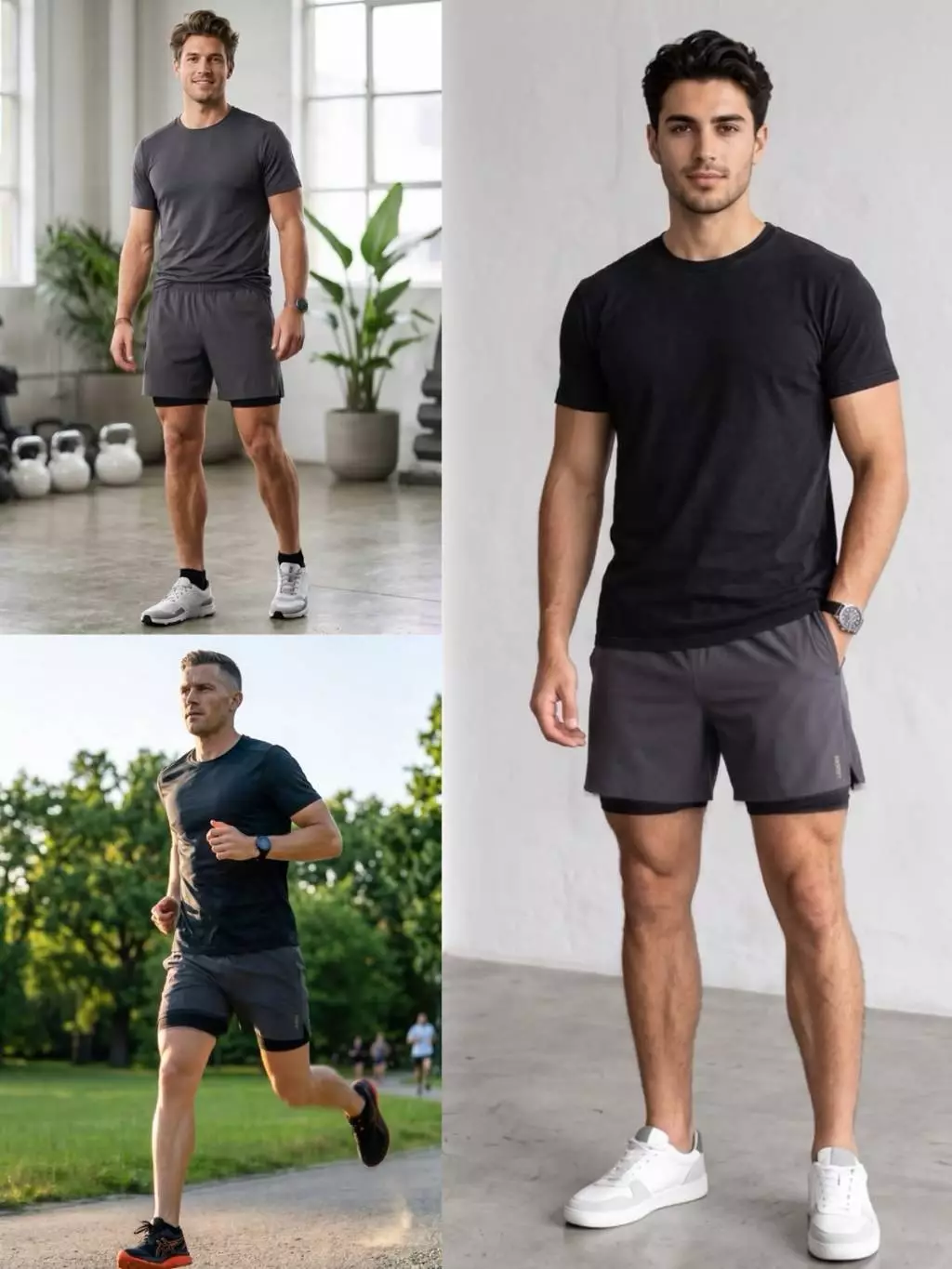 Celana Running Cowo SKR Qwick-Dry Running Lined Shorts - 2523