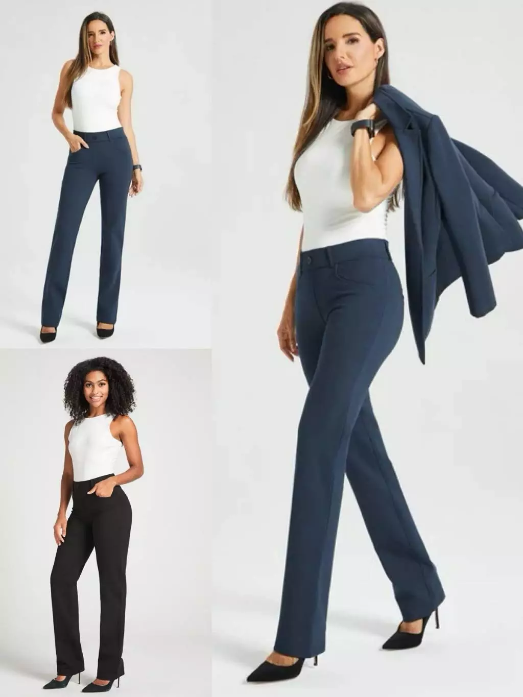 Celana Panjang Wanita BTB Women's 7-Pocket DPYP Dress Pant Yoga Straight Pant - 2283