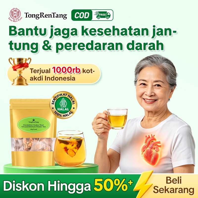 Teh,Tong Ren Tang Teh Herbal Jantung & Pembuluh Darah – Membantu Melancarkan Peredaran Darah