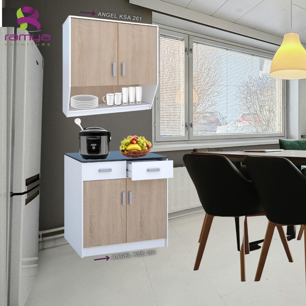 kitchenset ramya lemari dapur 2 pintu atas ksa 261