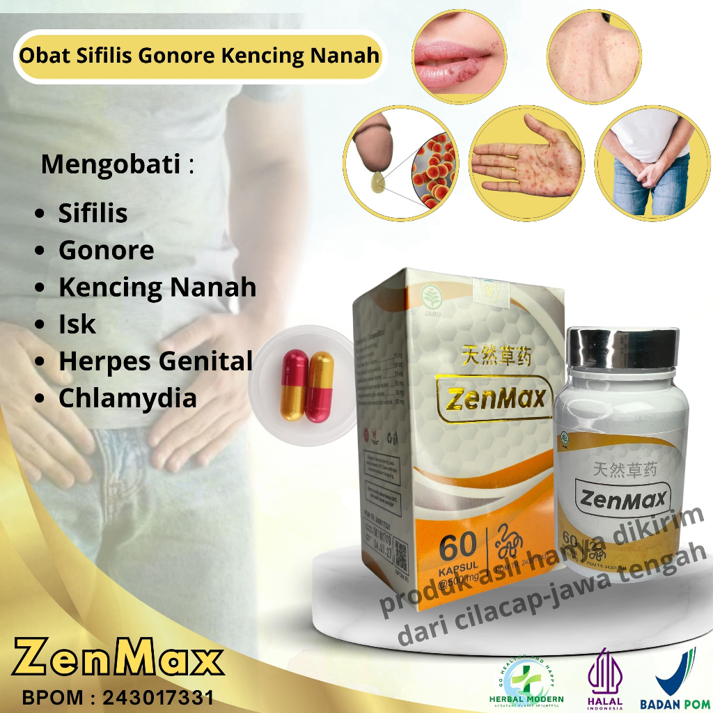Jual ZenMax Obat ISK Sifilis Raja Singa Kencing Nanah Gonore Penyakit ...