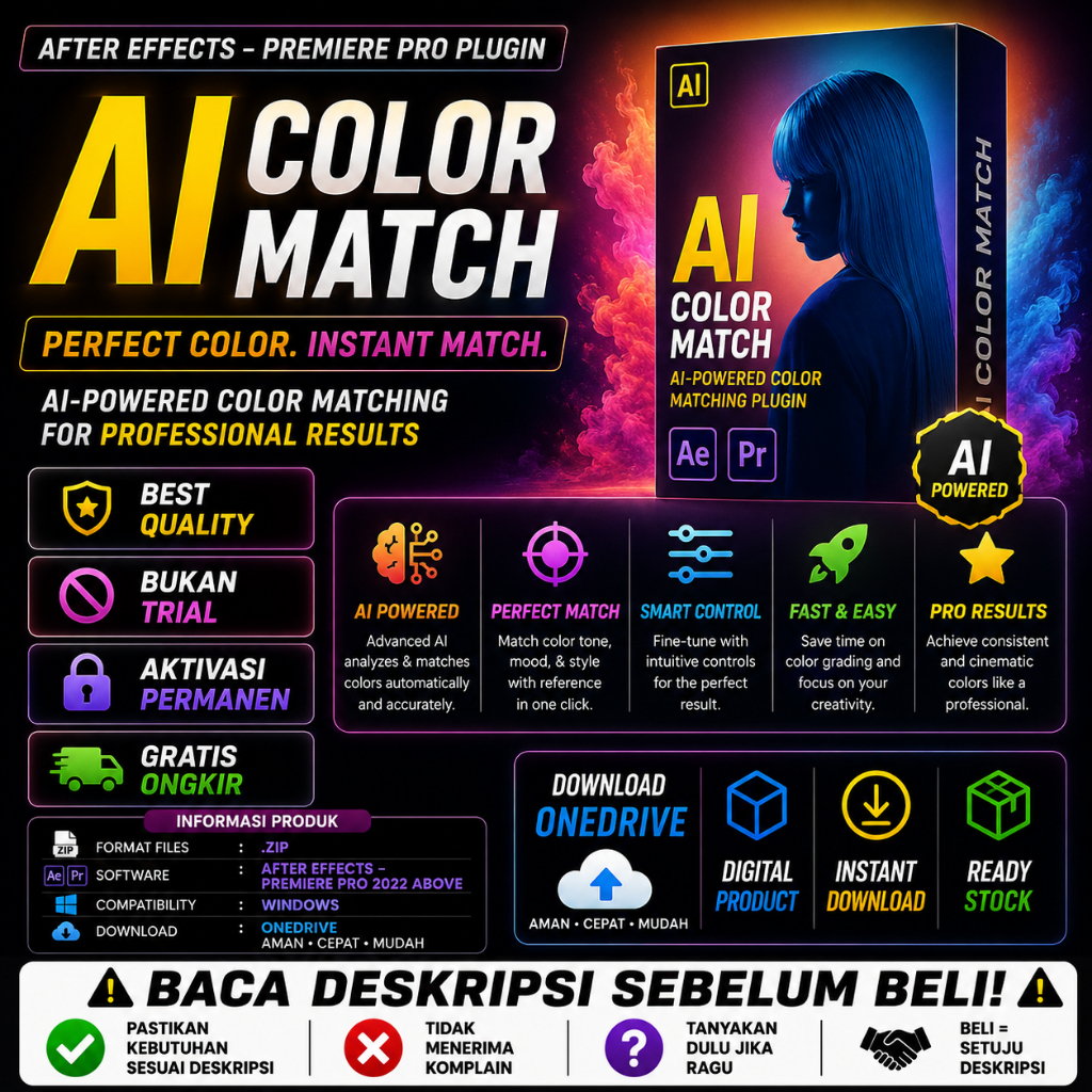 After Effects - Premiere Pro Plugin - AI Color Match v1.6.1 - WIN - 200326