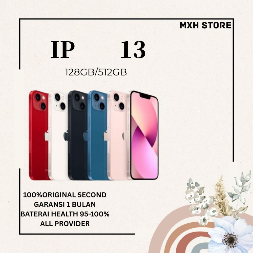 IP 13 / HiPhone 15 Plus (128GB/256GB/512GB) Bekas, original, kondisi sangat baik (100% tanpa cacat)