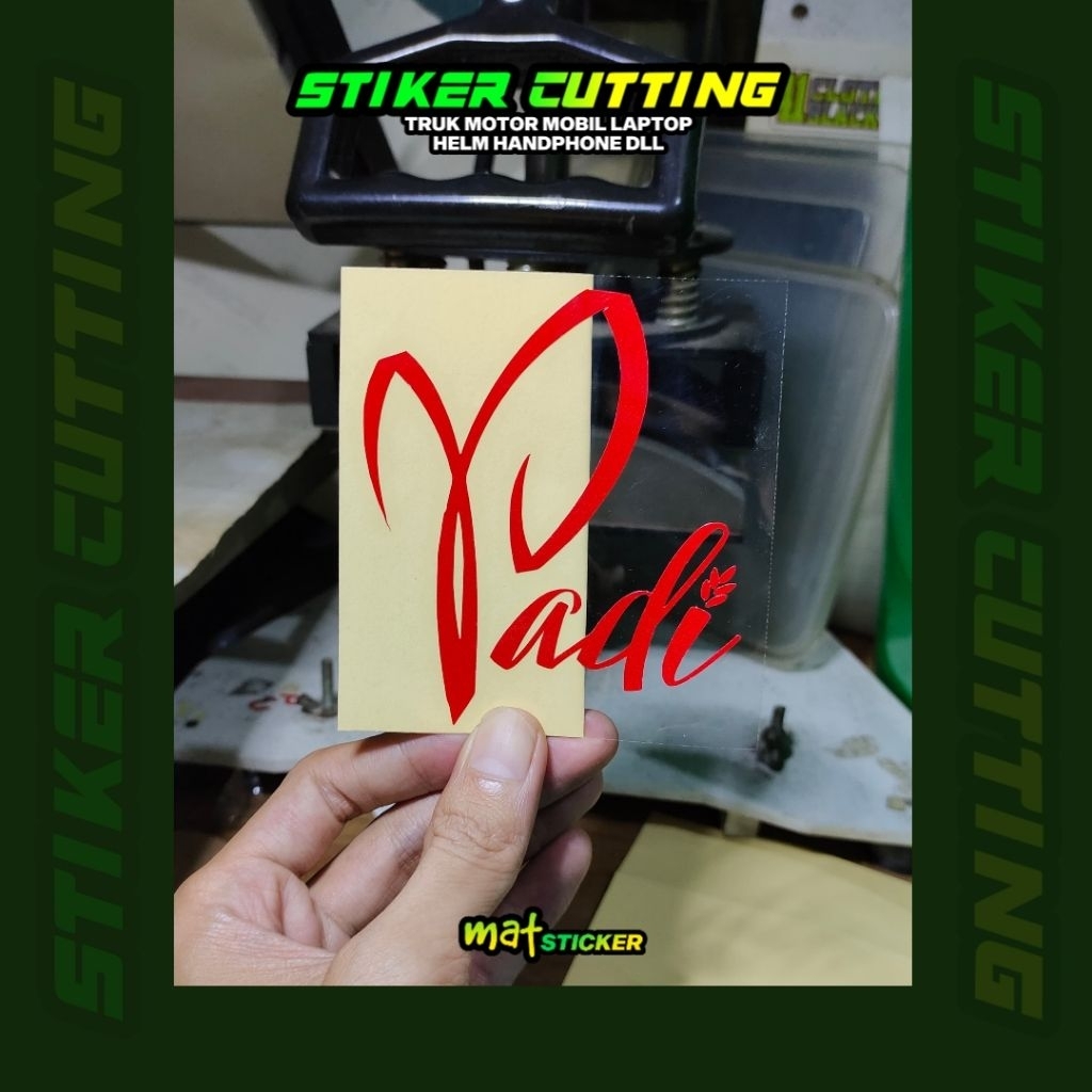 Jual STIKER PADI STICKER CUTTING TRANSPARAN | Shopee Indonesia