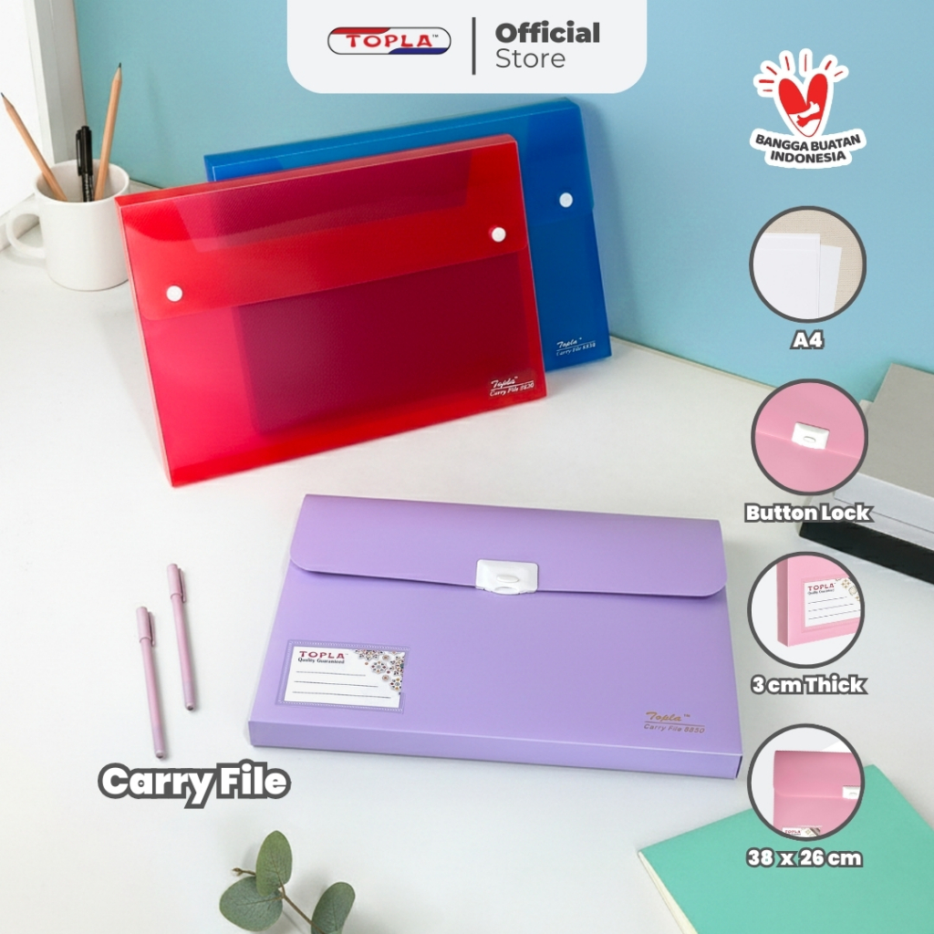 Jual Carry File file folder tas wadah arsip map dokumen anti air F4 ...