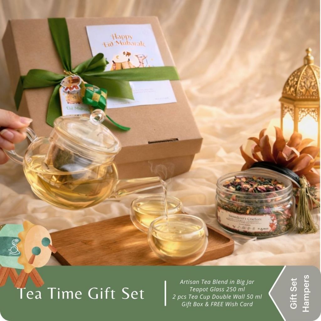 Jual Tea Time Gift Set - Healthy Souvenir Hampers Kado Teh Pot ...