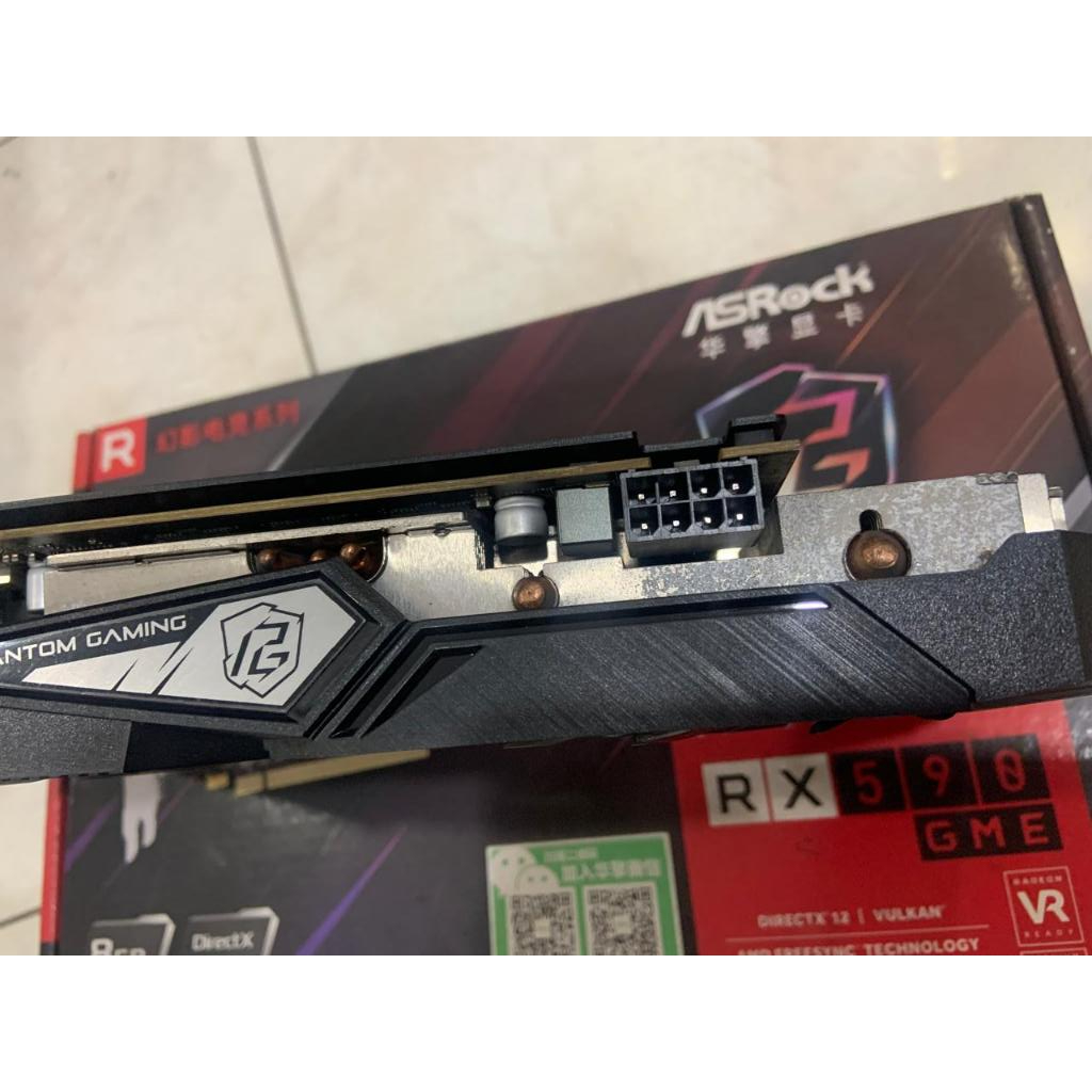 Jual VGA AMD Asrock RX590 GME / RX 590 GME 8GB OC phantom gaming / 2ND ...
