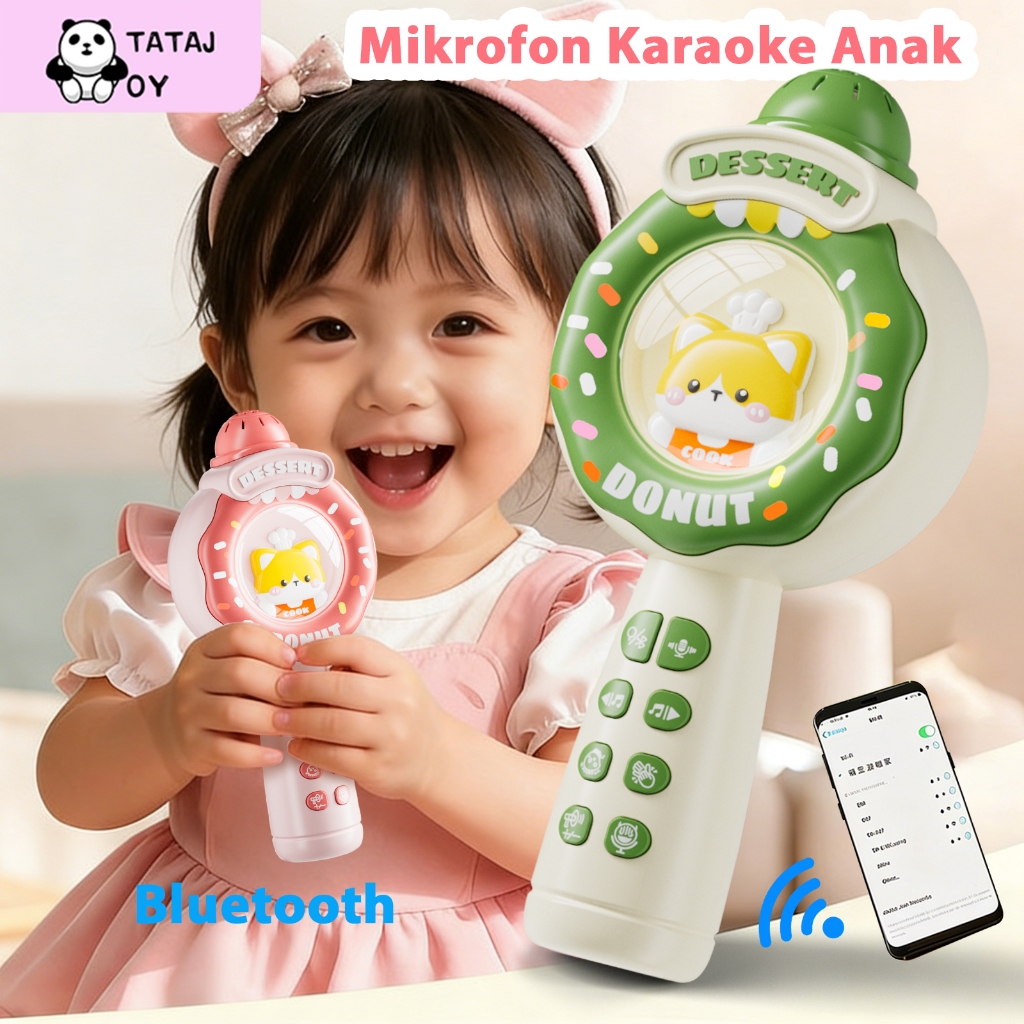 Jual Tatajoy Mainan Mikrofon Anak Karaoke Speaker Bluetooth Mic ...