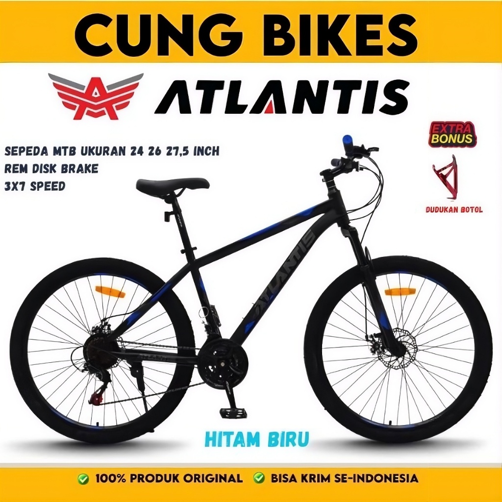 Jual Sepeda Gunung Atlantis MTB 24 26 inch 735 dan 27,5 inch 730 ...