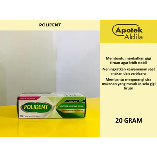 POLIDENT 20 GR FRESH MINT 20 GR, perekat gigi palsu