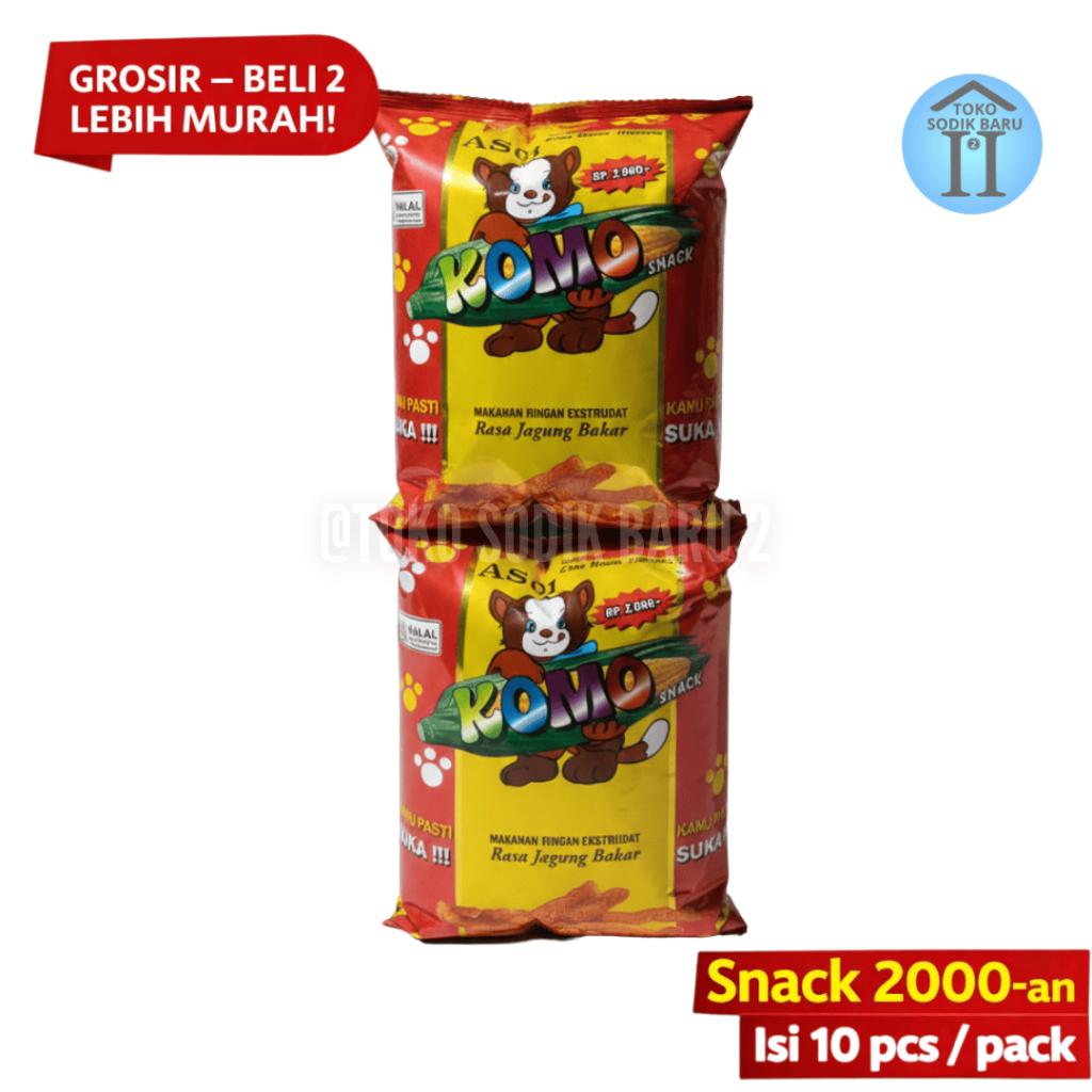 Jual TSB II Komo Jagung Bakar Renceng 10 Pcs – Snack Ekstrudat Jagung ...