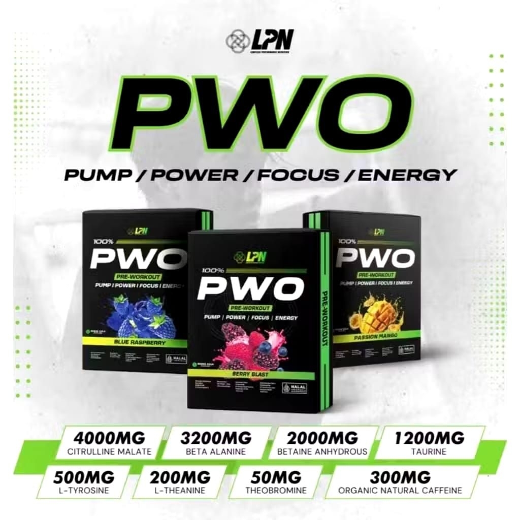 Jual LPN PWO Premium Preworkout - 1 Box (isi 10 sachet) | Shopee Indonesia
