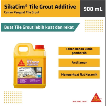Jual SikaCim Tile Grout 900ml - Aditif untuk Mengisi Nat Keramik, Tahan ...