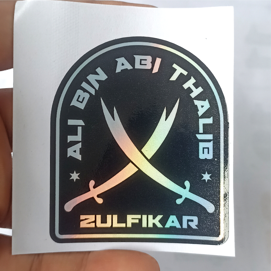 Jual Sticker Hologram ALI BIN ABI THALIB Edisi Muslim Ramadhan 2026 ...