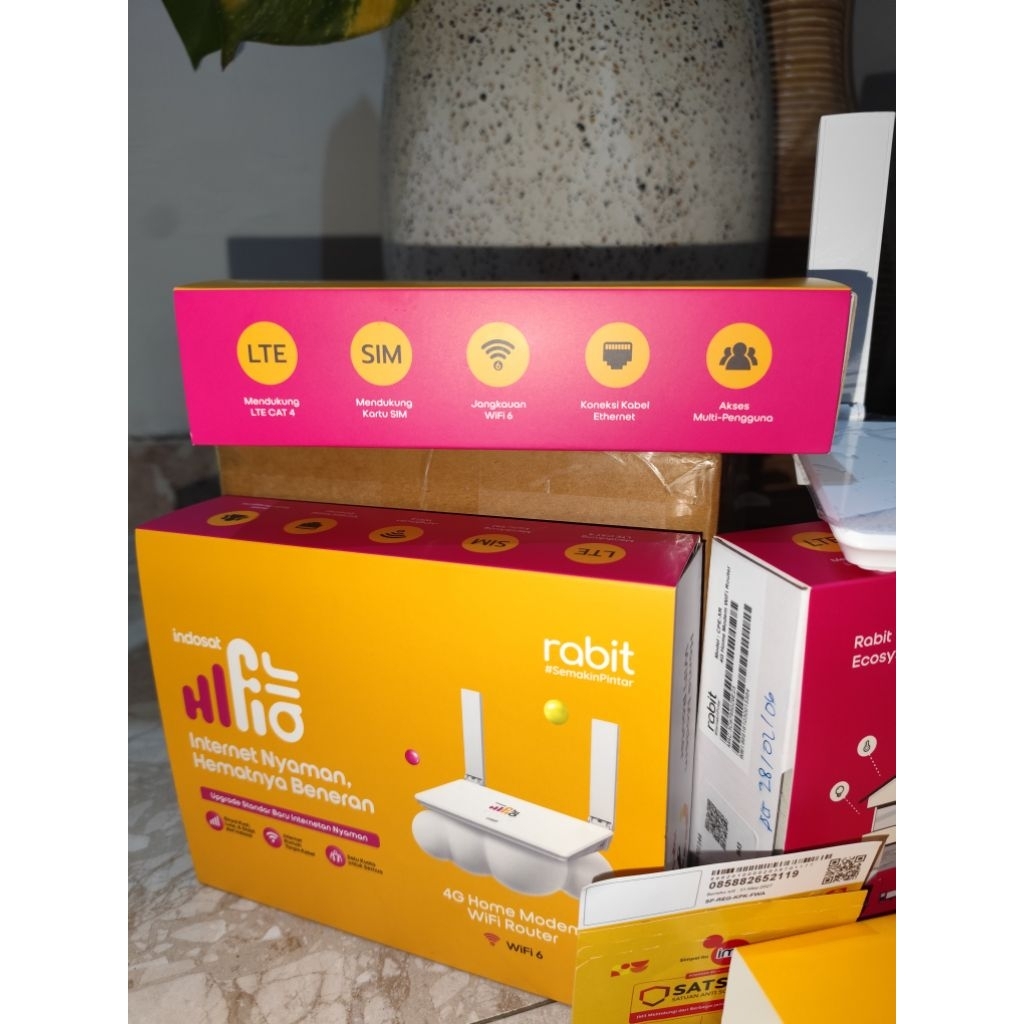 Jual HiFi Air Indosat - Rabbit Modem Wifi Router 4G LTE, 6 USB type C ...