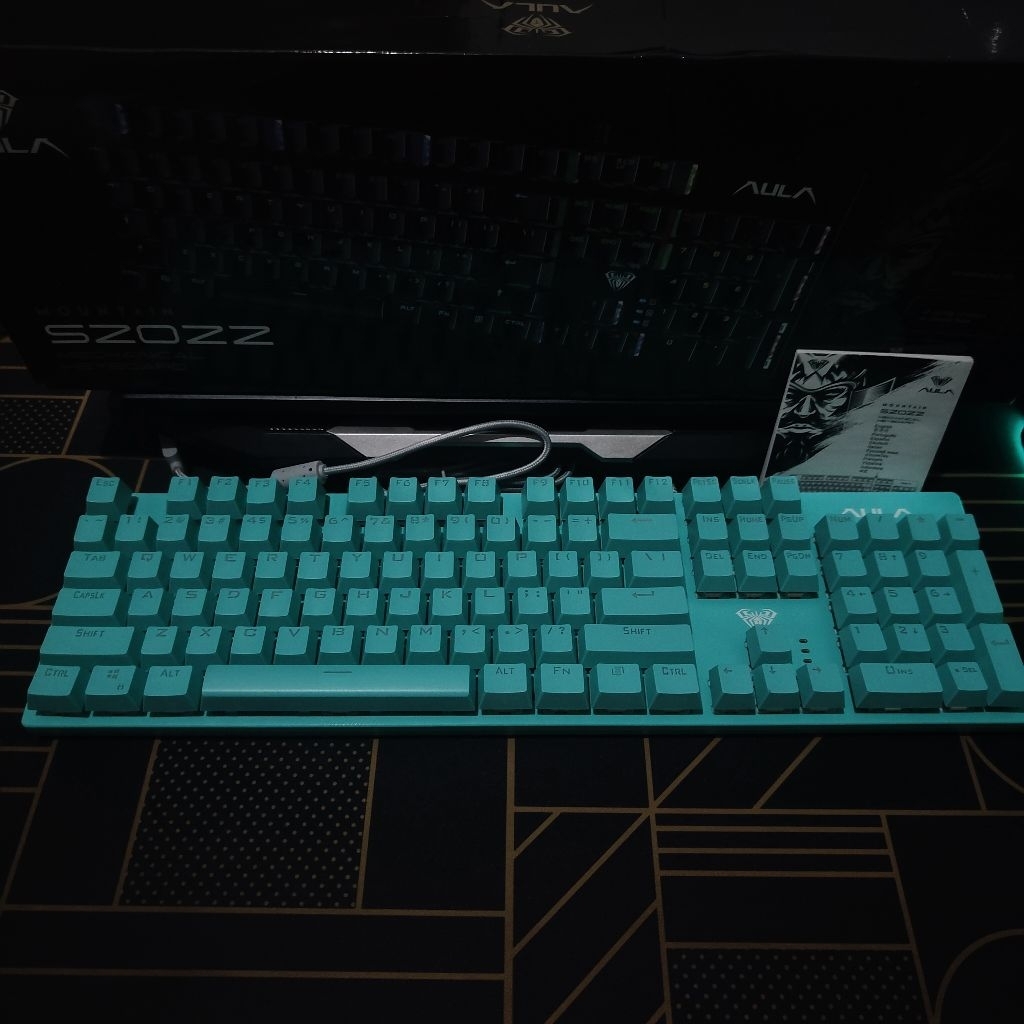 Jual Keyboard Gaming Mechanical AULA S-2022 Blue Switch New Fashion LED ...