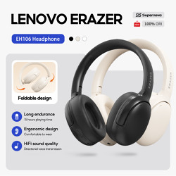Supernova x Lenovo ERAZER EH106 Foldable Bluetooth Wireless Headset Headphone Earphone V5.4
