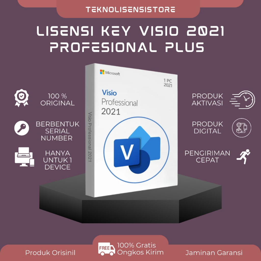 Jual Microsoft Visio Professional 2021 Original Key – Aktivasi Resmi ...