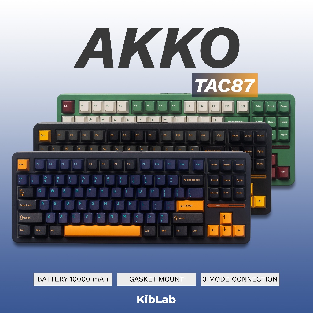 Jual AKKO TAC87 Mechanical Keyboard - Gasket Mount - 3 Mode Connection ...