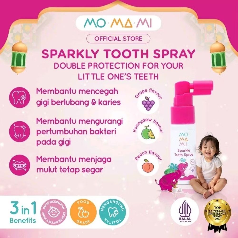 Jual MOMAMI SPARKLY TOOTH SPRAY | Shopee Indonesia