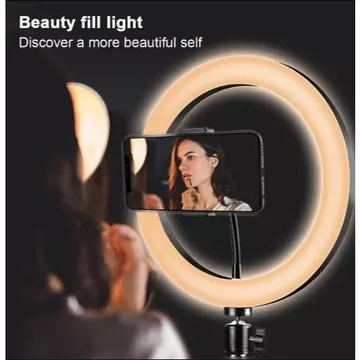 Lampu Studio Ring Light LED 3in1 Color Free Holder 25.5cm