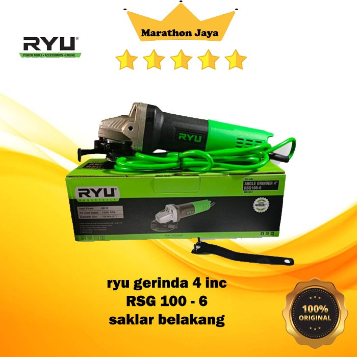 Jual Mesin Gerinda 4 inch RYU tekiro grinda listrik RSG 100-6 | Shopee ...