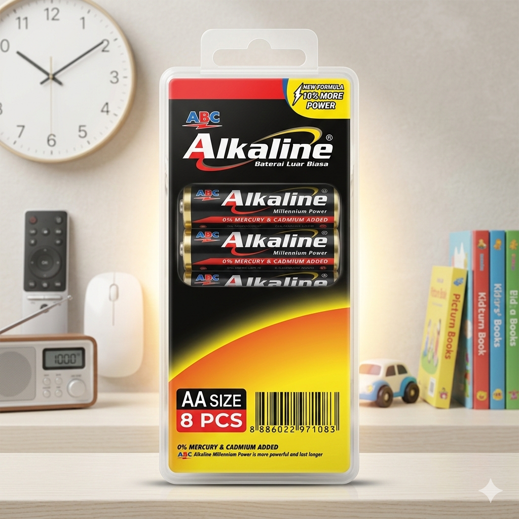 Jual [BOX/8pc] Battery ABC Alkaline AA Size | Shopee Indonesia