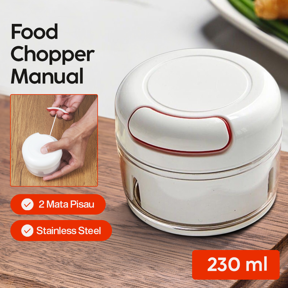 Jual MURAME Mini Food Chopper Blender Tarik Manual - Penghalus Bumbu ...
