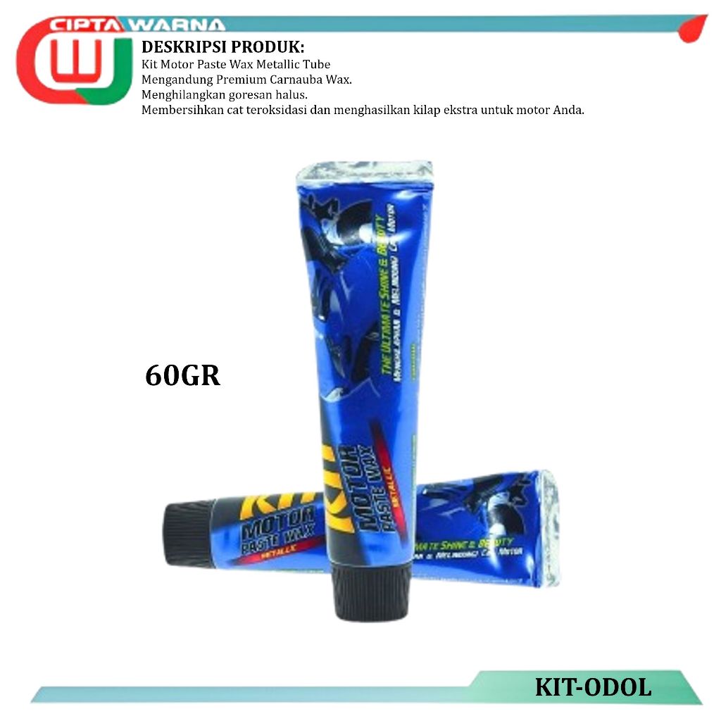 Jual Kit Motor Paste Wax Metallic Tube Odol Pengkilap motor metalik ...