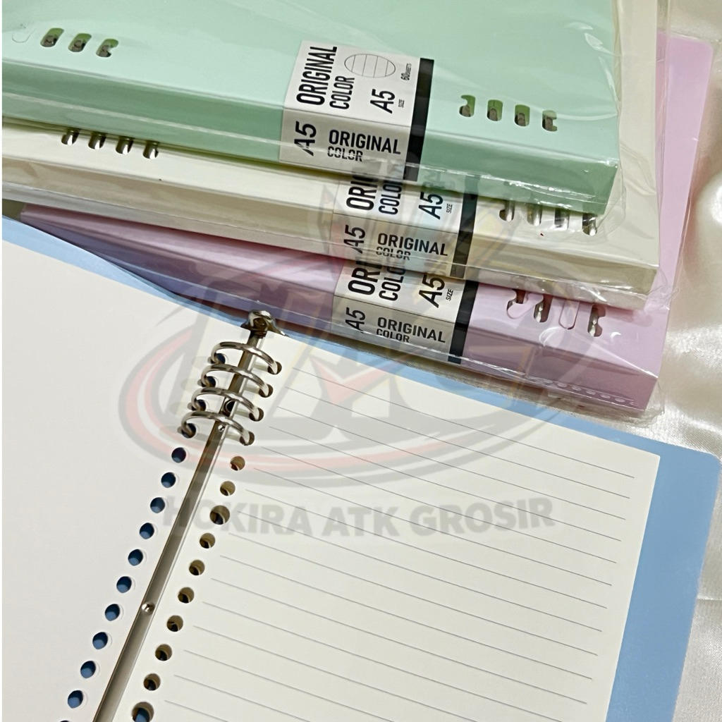 Jual Binder Note Ukuran A5 Isi 60 Lembar Kertas ( Warna Pastel ...